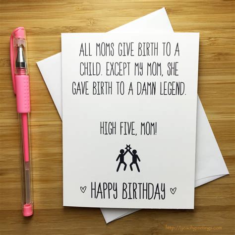 birthday card for mom long smart|funny birthday cards for mom.